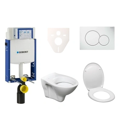 Cenově zvýhodněný závěsný WC set Geberit k zazdění + WC S-Line S-line Pro 110.302.00.5ND1