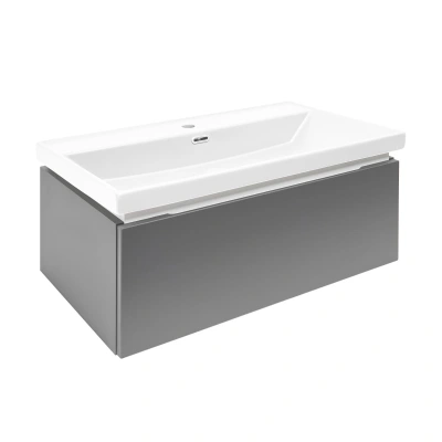 Koupelnová skříňka s umyvadlem SAT Feel 80x30x44,8 cm antracit mat SATFEEL80ANTU4