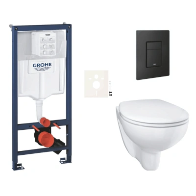 Závěsný wc set do lehkých stěn / předstěnová montáž Grohe Bau Ceramic SIKOGRSBAUEKF0