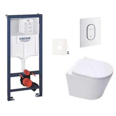 Závěsný wc set do lehkých stěn / předstěnová montáž Swiss Aqua Technologies Infinitio SIKOGRSIN10ASH0