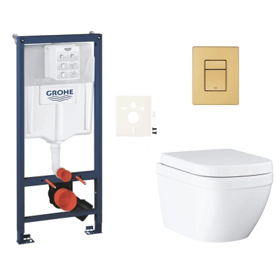 Závěsný wc set do lehkých stěn / předstěnová montáž Grohe Euro Ceramic SIKOGRSEUSCGN0