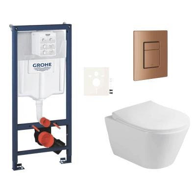 Závěsný wc set do lehkých stěn / předstěnová montáž Glacera Ava SIKOGRSAVASCDL0