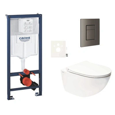 Závěsný wc set do lehkých stěn / předstěnová montáž Swiss Aqua Technologies Infinitio SIKOGRSIN11SCAL0