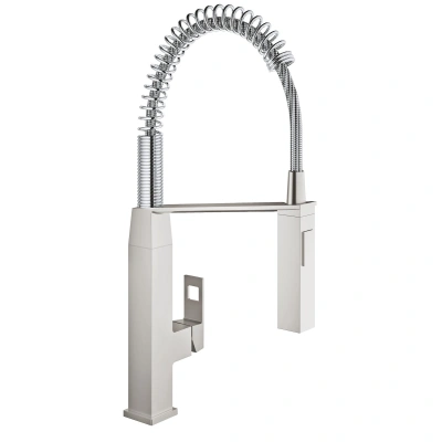 Dřezová baterie Grohe Eurocube s otočným raménkem supersteel 31395DC0