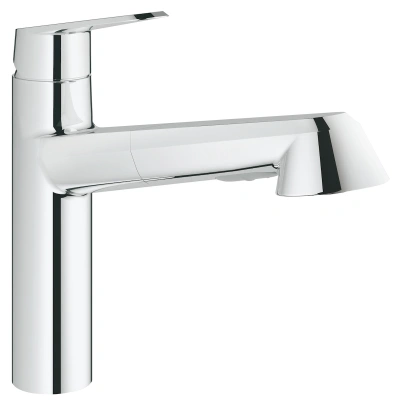 Dřezová baterie Grohe Eurodisc s vytahovací sprškou chrom 32257002